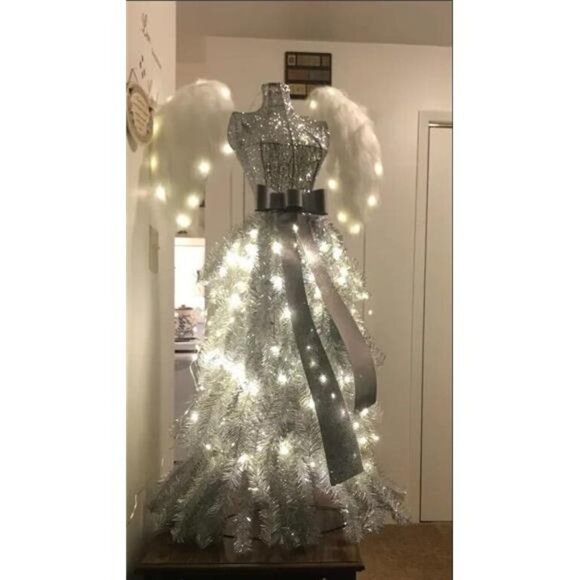 4Ft Vixen Light Angel Pre-Lit LED Artificial Christmas Tree - Picture 1 of 3